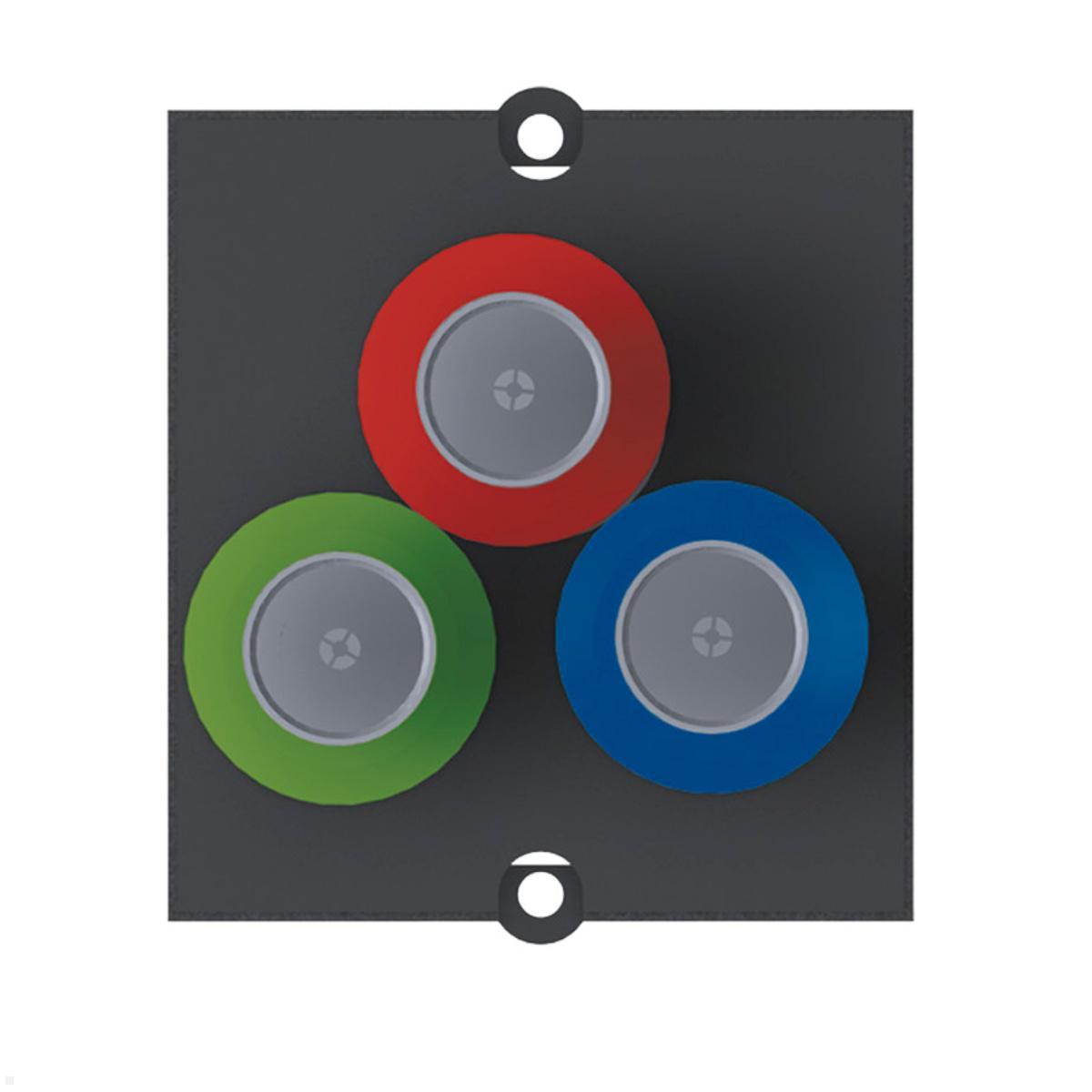 Bachmann Custom Modul BNC RGB Cinch Buchse/Buchse (917.090) Bachmann Custom Modul BNC RGB Cinch Buchse/Buchse (917.090)