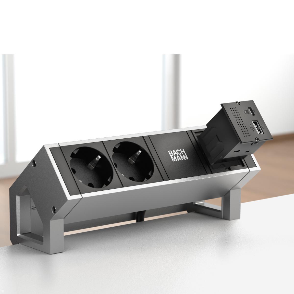 Bachmann Mini Port Replikator mit USB-C PD 100W 2x USB-A (917.229), Anwendungsbeispiel Bachmann Mini Port Replikator mit USB-C PD 100W 2x USB-A (917.229), Anwendungsbeispiel