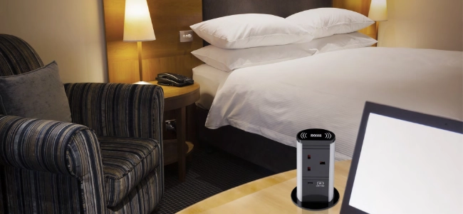 Bachmann Steckdosenleisten / Mehrfachsteckdosen für Hotel, Hotelzimmer, Lobby Bachmann Steckdosenleisten / Mehrfachsteckdosen für Hotel, Hotelzimmer, Lobby