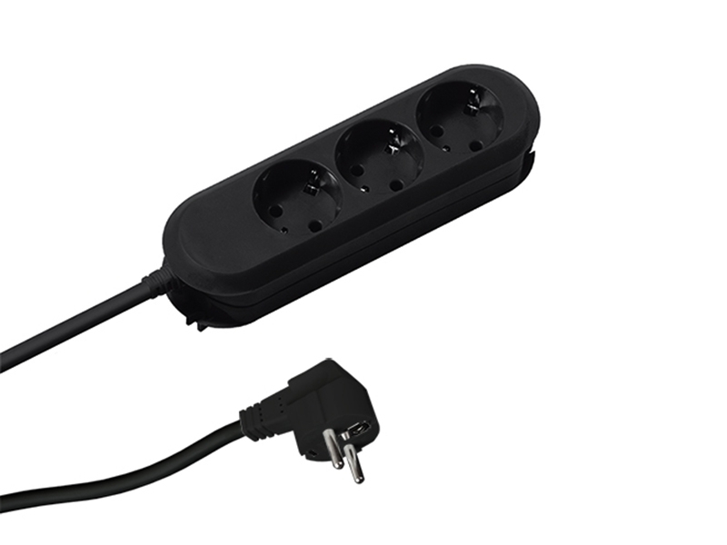 Bachmann SMART 3x Steckdosenleiste Zuleitung 3m (388.171) schwarz VDE geprüft Bachmann SMART 3x Steckdosenleiste Zuleitung 3m (388.171) schwarz VDE geprüft