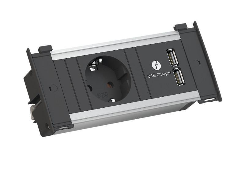 Bachmann KAPSA 1x socket 1x USB Charger GST18 XS (927.251) 