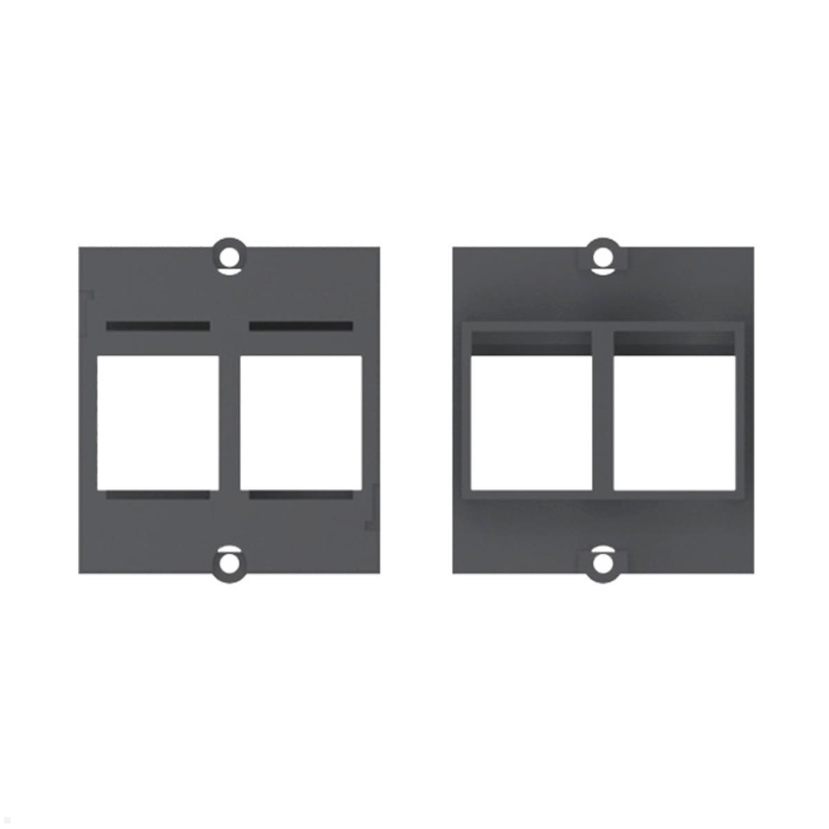 Bachmann UNIVERSAL Steckdosenleiste 3x Steckdose 1x CAT6A 1x HDMI (922.0111HC), Keystone-Rahmen Vorder- und Rückseite Bachmann UNIVERSAL Steckdosenleiste 3x Steckdose 1x CAT6A 1x HDMI (922.0111HC), Keystone-Rahmen Vorder- und Rückseite
