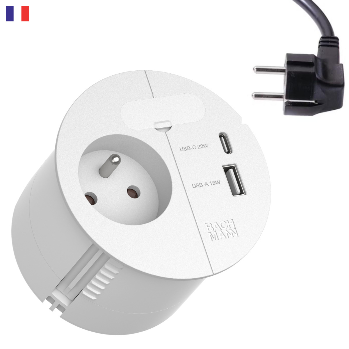 Bachmann LOOP IN CHARGE UTE Steckdose USB A/C Winkelstecker, weiß (938.302) Bachmann LOOP IN CHARGE UTE Steckdose USB A/C Winkelstecker, weiß (938.302)