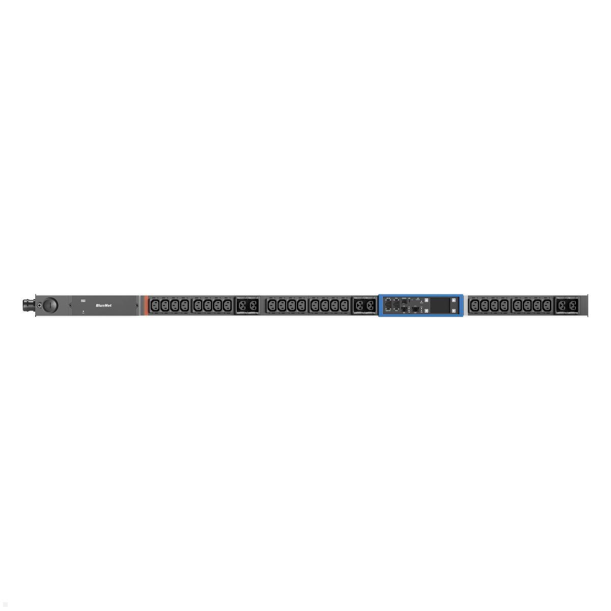 Bachmann BN PRO S Switched - 16A Rack PDU mit 24xC13 6xCombo, 3,0m CEE 16A/5p (BM0024771), Switched PDU 16A