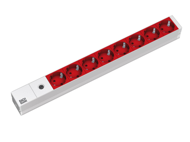 Bachmann 19Zoll Steckdosenleiste 8-fach Feinsicherung 1HE 333.410 Bachmann 19Zoll Steckdosenleiste 8-fach Feinsicherung 1HE 333.410
