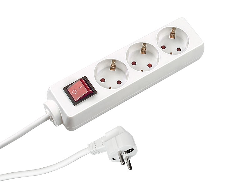 Bachmann SELLY 3-fach Steckdosenleiste mit Schalter, 1,5m Zuleitung 384.272S Bachmann SELLY 3-fach Steckdosenleiste mit Schalter, 1,5m Zuleitung 384.272S