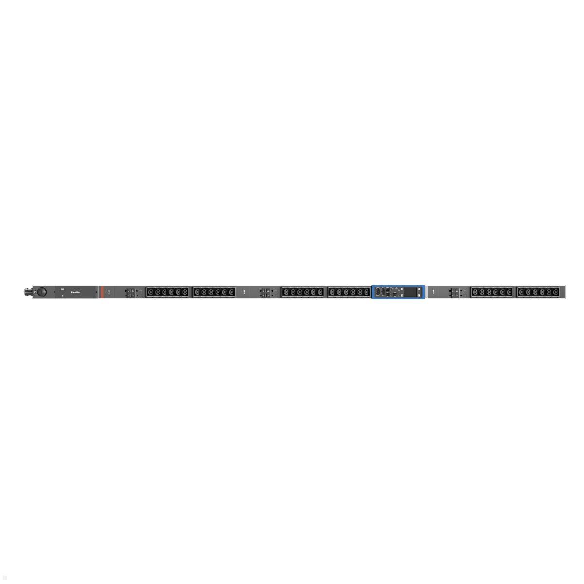 Bachmann BN PRO M+ Metered RCM – 32A Rack PDU mit 36xCombo 6xMCB, 3,0m CEE 32A/5p (BM0024763), RCM 3-phasige PDU