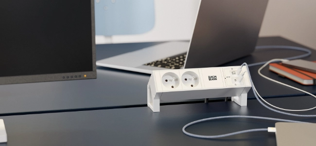 Bachmann Steckdosenleiste, versenkbare Steckdose, Einbausteckdose