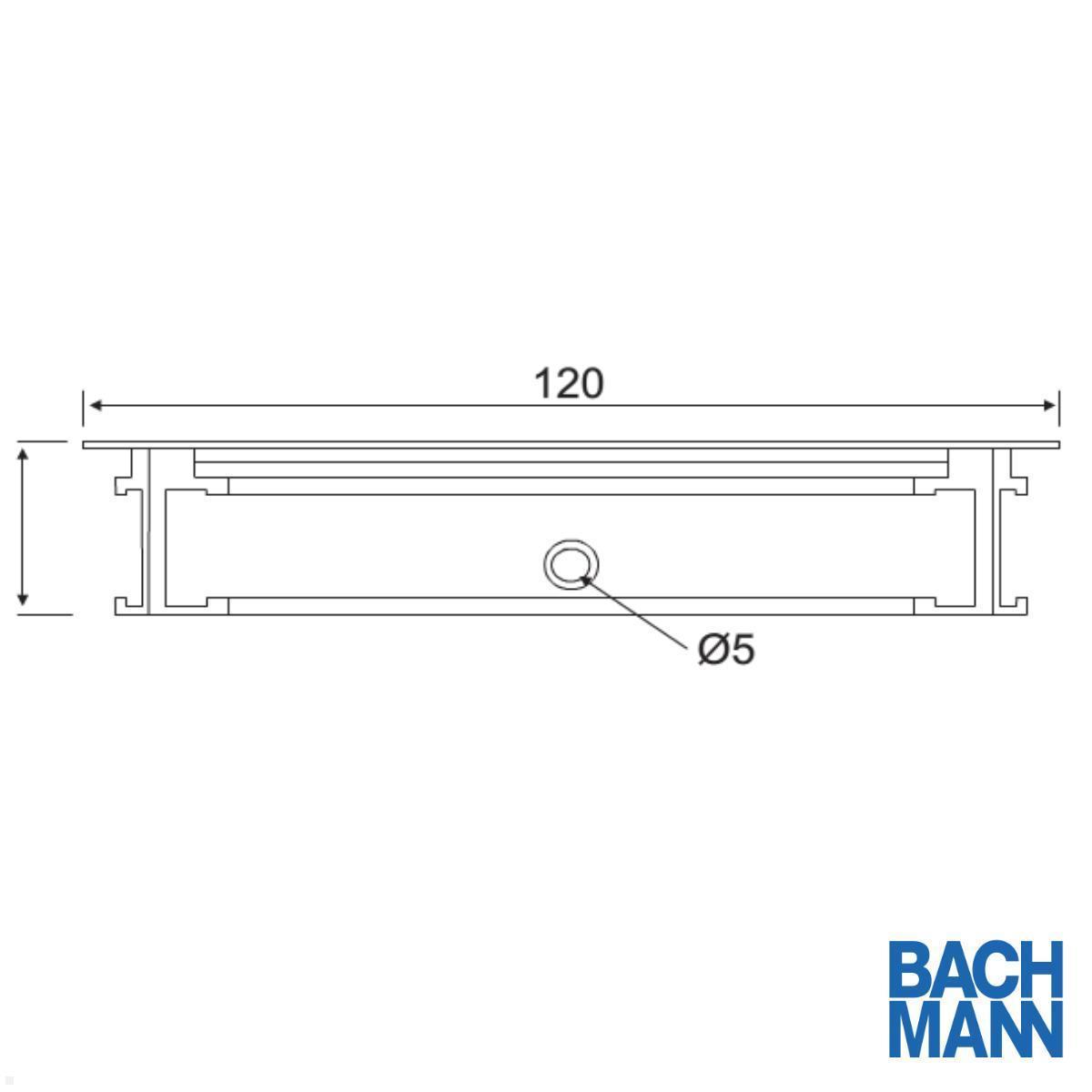 Bachmann Loop Square Kabeldurchführung 120x240mm, silber (930.320) technische zeichnung Bachmann Loop Square Kabeldurchführung 120x240mm, silber (930.320) technische zeichnung