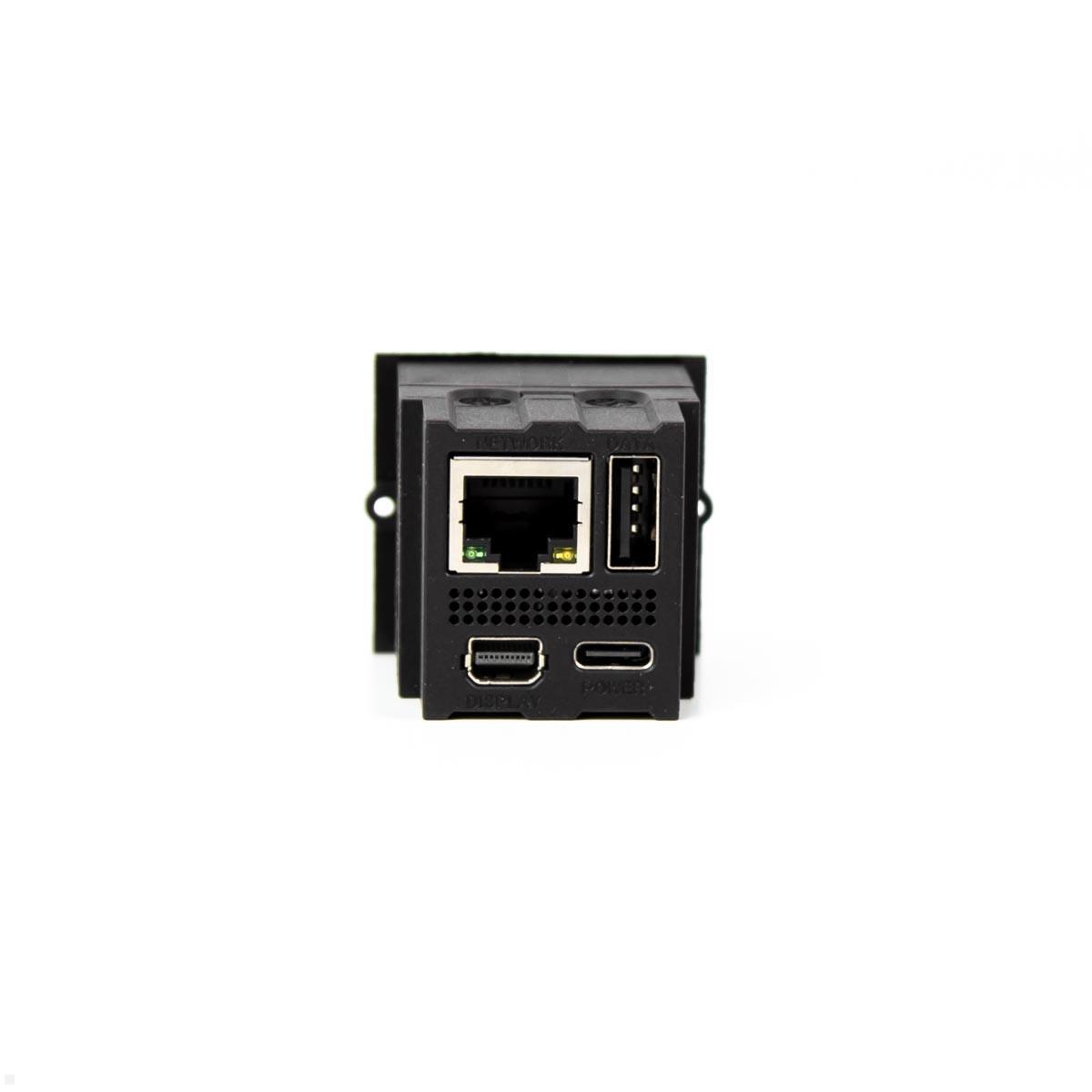 Bachmann Mini Port Replikator mit USB-C PD 100W 2x USB-A (917.229), Rückansicht Bachmann Mini Port Replikator mit USB-C PD 100W 2x USB-A (917.229), Rückansicht