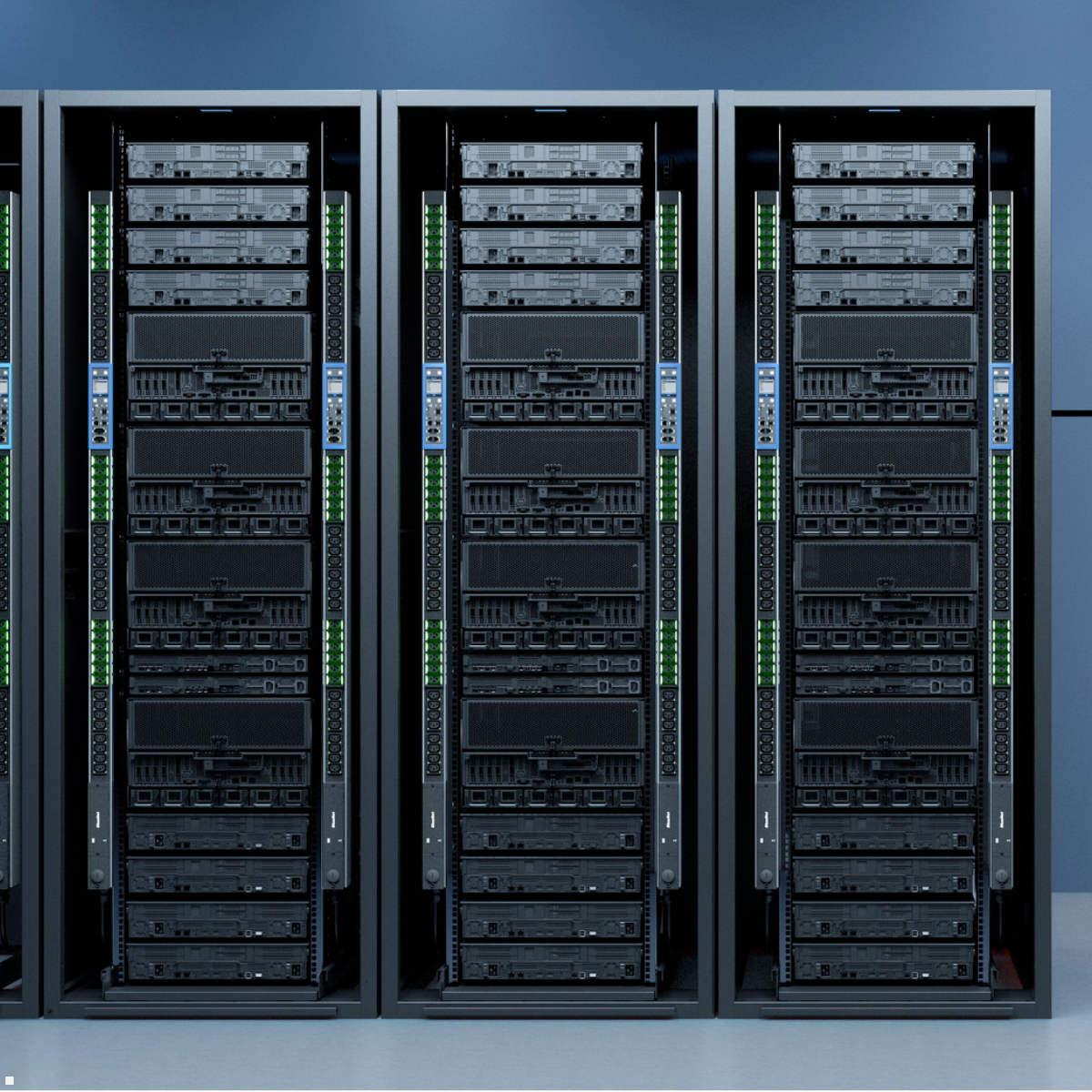 Bachmann BN PRO Metered RCM – 32A Rack PDU mit 12xC13 / 12xC19 / 6xMCB, 3,0m CEE 32A/5p (BM0015600), Anwendungsbeispiel