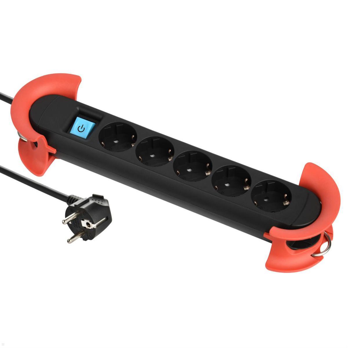 Bachmann HOOK Indoor 5-fach Steckdosenleiste mit Schalter, 5m Kabel (500.100) Bachmann HOOK Indoor 5-fach Steckdosenleiste mit Schalter, 5m Kabel (500.100)