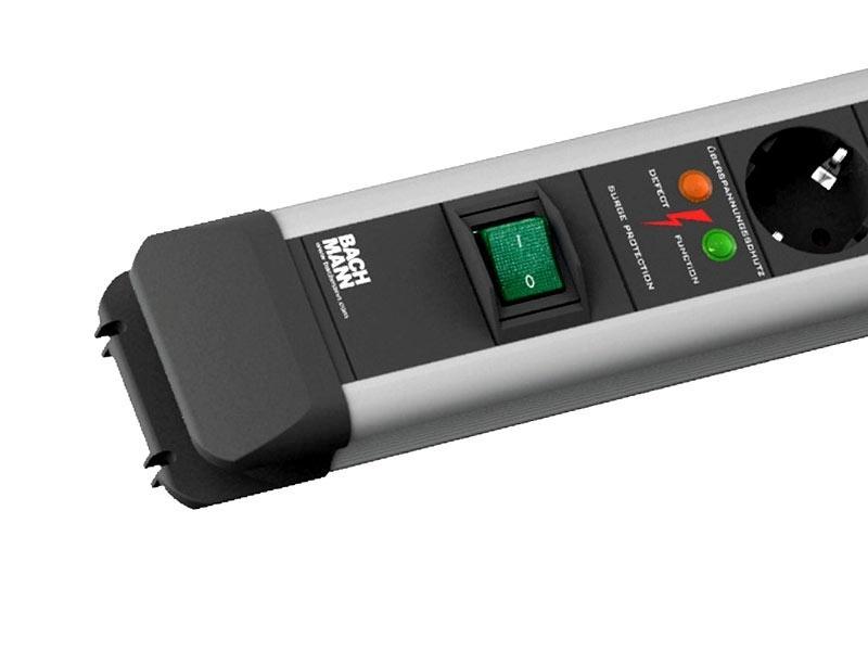 Bachmann CONNECTUS 6x Steckdose, 1x Schalter, ÜSE (330.104) inkl. Schalter Bachmann CONNECTUS 6x Steckdose, 1x Schalter, ÜSE (330.104) inkl. Schalter