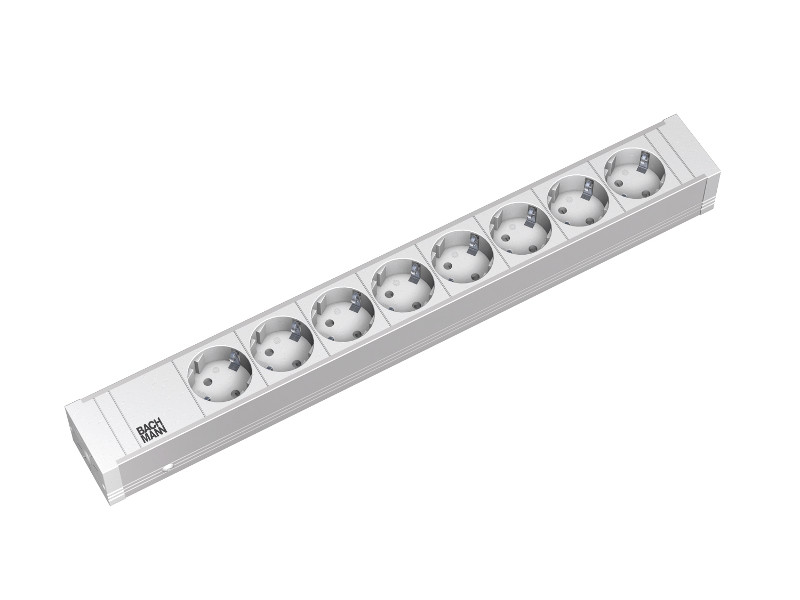 Bachmann 19Zoll Steckdosenleiste 8x Schuko 1,5HE 333.001 Bachmann 19Zoll Steckdosenleiste 8x Schuko 1,5HE 333.001