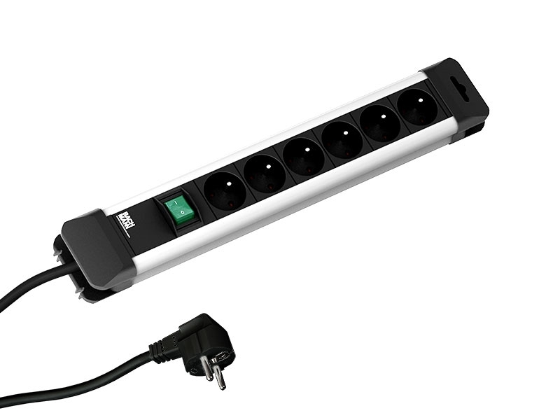 Bachmann CONNECTUS 6x Schutzkontaktsteckdose, 1x Schalter (330.101) Bachmann CONNECTUS 6x Schutzkontaktsteckdose, 1x Schalter (330.101)