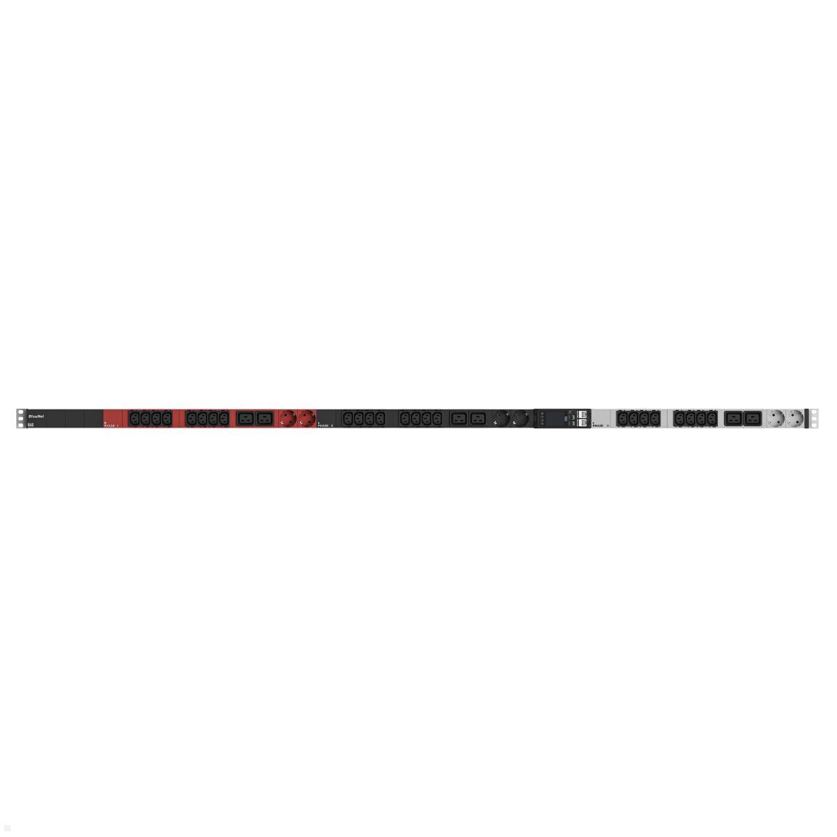 Bachmann BN ESSENTIAL Metered - 16/5p Rack PDU mit 24xC13, 6xC19, 6xCEE7/3 & Display