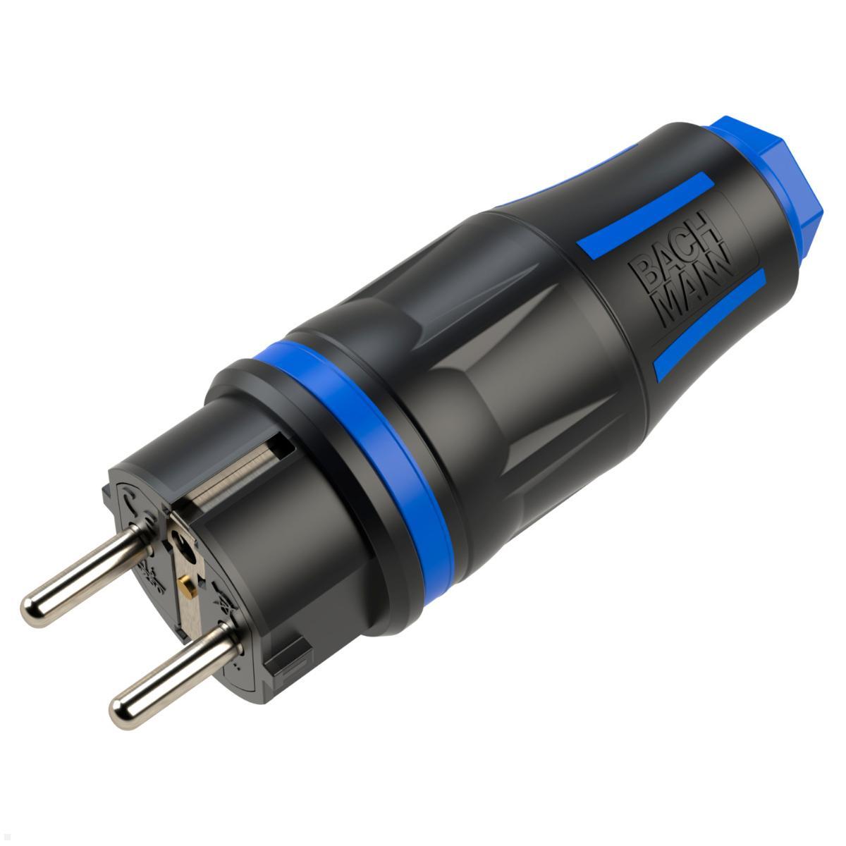 Bachmann Profi-Schutzkontaktstecker CEE7/7, gummiert (BM0017347) Bachmann Profi-Schutzkontaktstecker CEE7/7, gummiert (BM0017347)