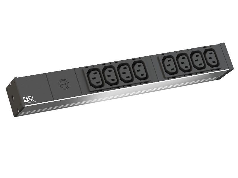 Bachmann IT PDU 19 Zoll Steckdosenleiste 8x C13 1HE mit Schutzkontaktstecker (333.408) Bachmann IT PDU 19 Zoll Steckdosenleiste 8x C13 1HE mit Schutzkontaktstecker (333.408)
