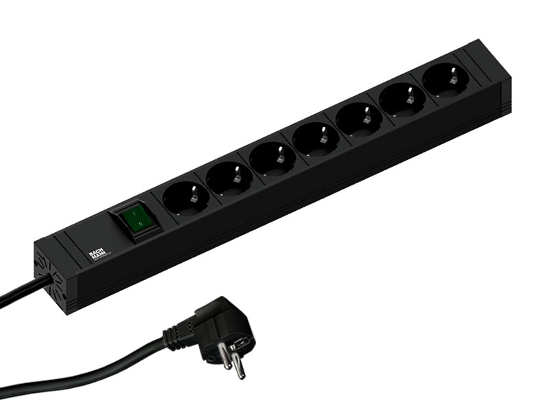 Bachmann CONNECT LINE Schutzkontaktsteckdose 7-fach mit Schalter (420.0014) Bachmann CONNECT LINE Schutzkontaktsteckdose 7-fach mit Schalter (420.0014)