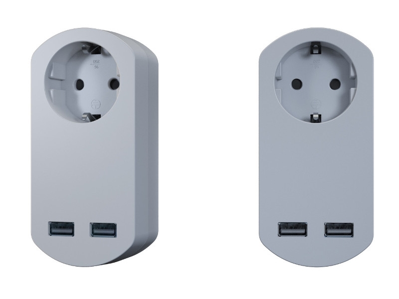 Bachmann SMART Adapter mit 2-fach USB-Charger (919.024) Bachmann SMART Adapter mit 2-fach USB-Charger (919.024)