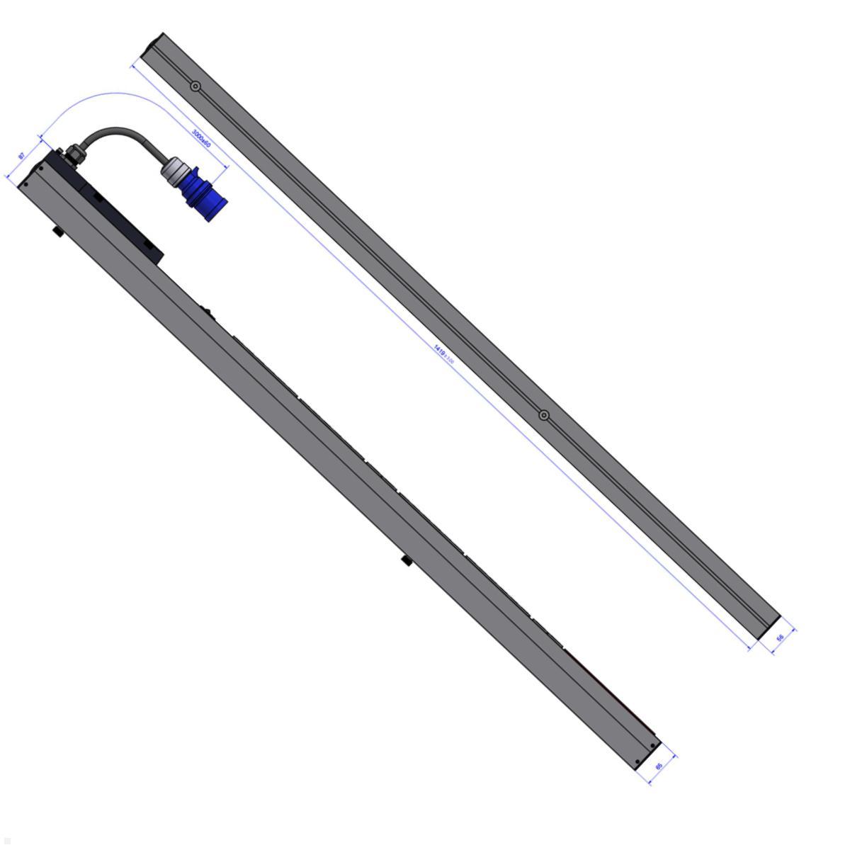 Bachmann BN PRO Metered RCM – 32A Rack PDU mit 24xC13 / 4xC19 / 2xMCB, 3,0m CEE 32A/3p (BM0015593) Detail