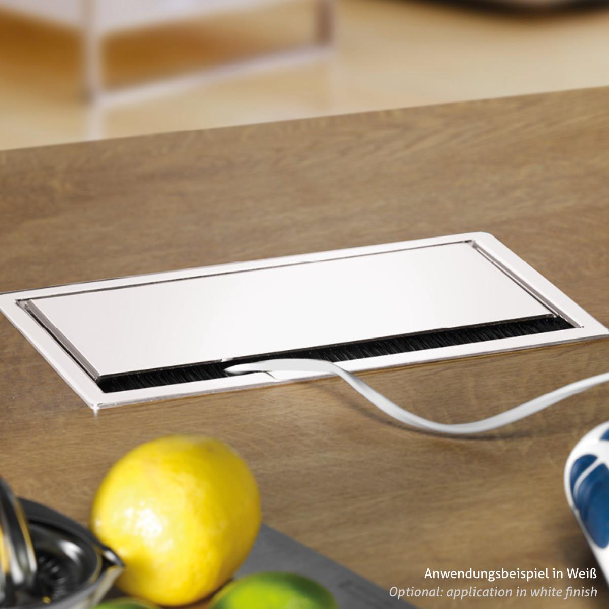 Bachmann CONI Einbaurahmen 4-fach silbergrau RAL 9006 (338.0235) Anwendung Küche Bachmann CONI Einbaurahmen 4-fach silbergrau RAL 9006 (338.0235) Anwendung Küche