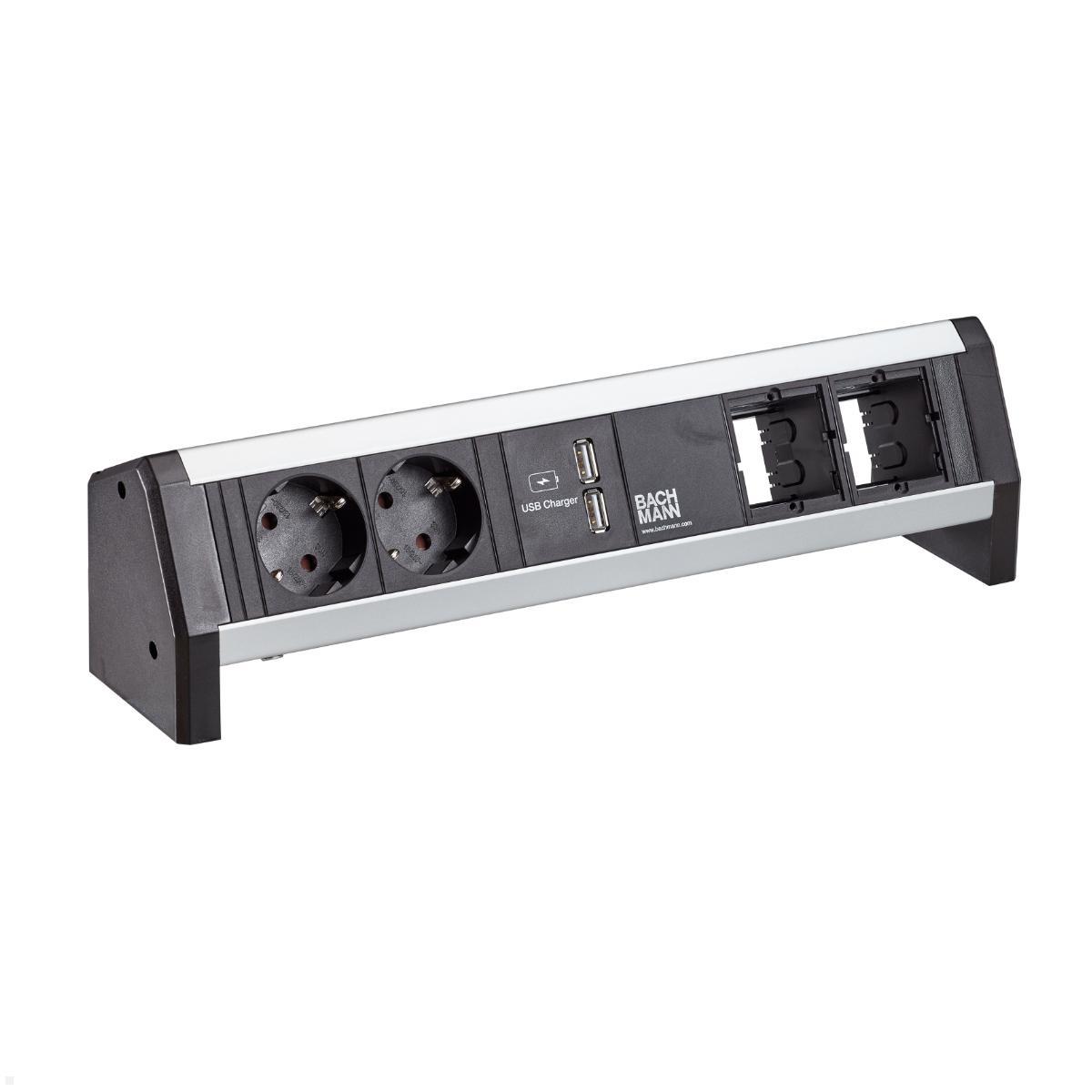 Bachmann DESK 2x Steckdose 1x USB-Charger A/A 2x CM (902.0245) Bachmann DESK 2x Steckdose 1x USB-Charger A/A 2x CM (902.0245)