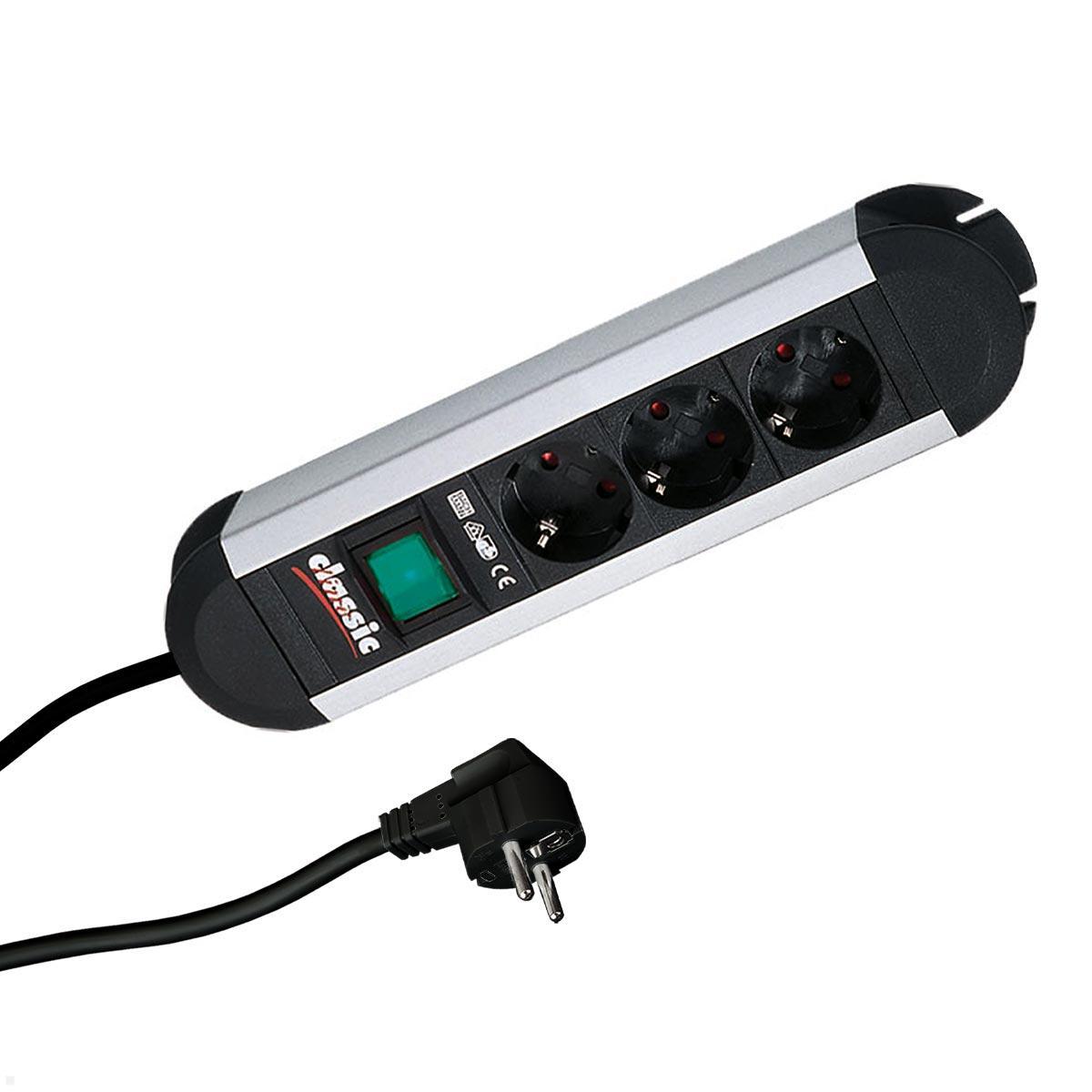 Bachmann PRIMO 3-fach Steckdosenleiste 1x Schalter 2m Zuleitung (330.070) Bachmann PRIMO 3-fach Steckdosenleiste 1x Schalter 2m Zuleitung (330.070)