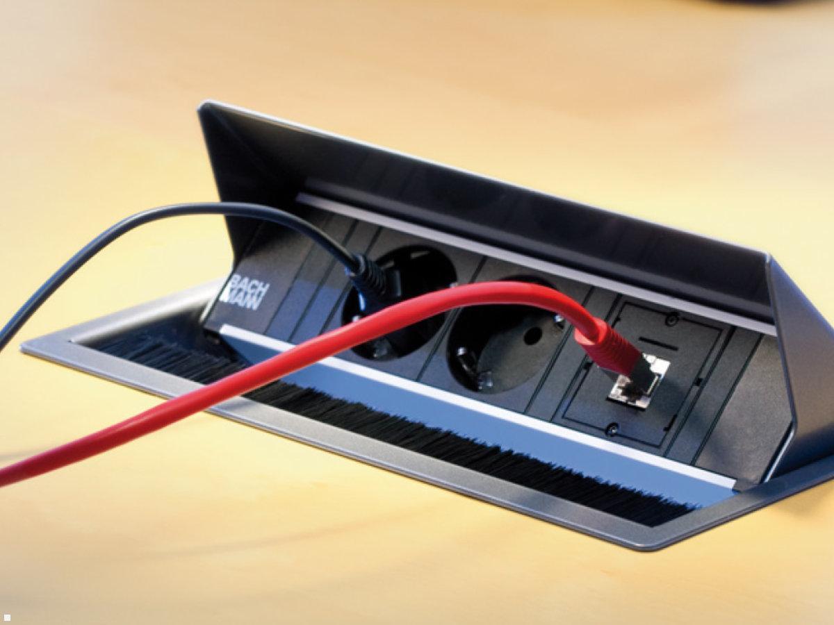 Bachmann CONI 3-fach Modulträger, 1x Steckdose, 1x USB-A/C Charger, 1x CM (912.167), Anwendungsbeispiel Abb. ähnlich Bachmann CONI 3-fach Modulträger, 1x Steckdose, 1x USB-A/C Charger, 1x CM (912.167), Anwendungsbeispiel Abb. ähnlich