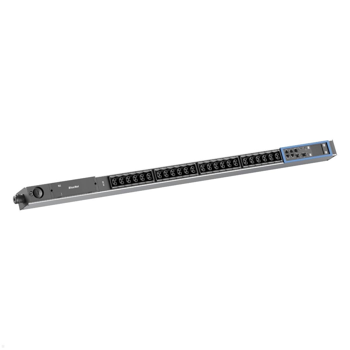Bachmann BN PRO S Switched RCM - 16A Rack PDU mit 24xCombo, 3,0m CEE 16A/3p (BM0024769), Rack PDU