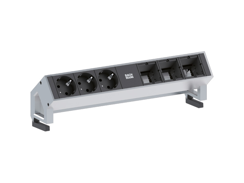 Bachmann DESK 2 3x Steckdose 3x Custom Inox (902.402) Bachmann DESK 2 3x Steckdose 3x Custom Inox (902.402)