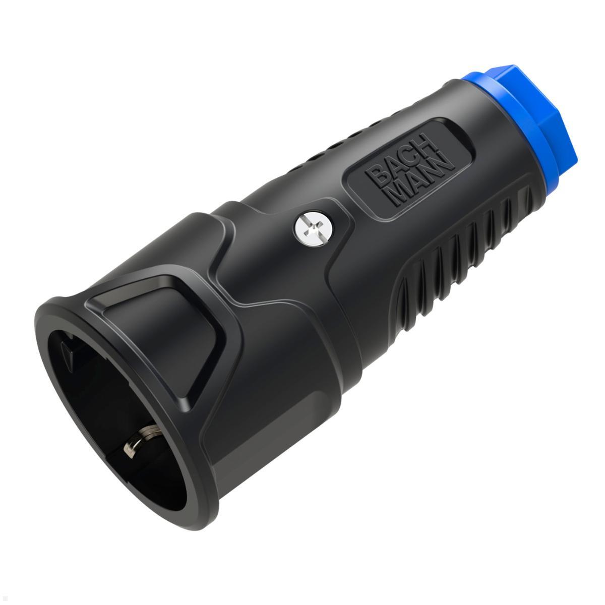 Bachmann Schutzkontaktkupplung CEE7/3, Vollgummi (BM0017345) Bachmann Schutzkontaktkupplung CEE7/3, Vollgummi (BM0017345)