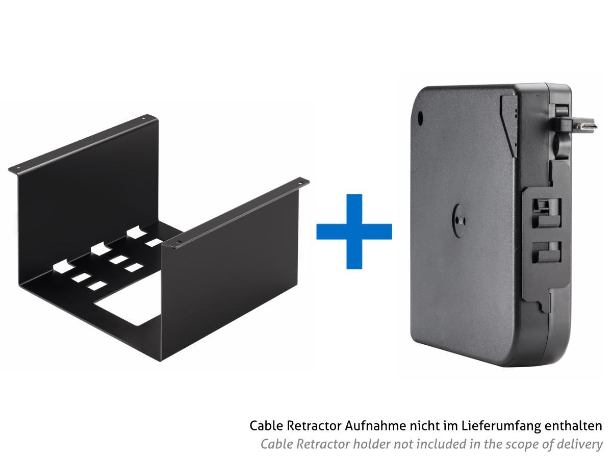 Bachmann CABLE RETRACTOR Kabelauszug HDMI Kupplung, HDMI Stecker, Kabel 1,5m (930.551) Kombination