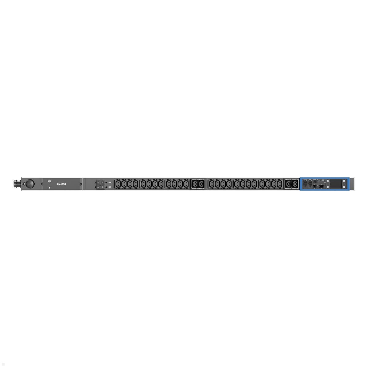 Bachmann BN PRO Metered + – 24xC13 / 4xCombo / 2xMCB, 3,0m CEE 32A/3p (BM0024754), C13 Kaltgerätedose
