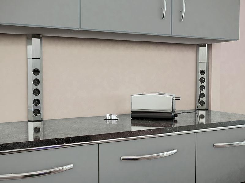 Bachmann CASIA Universalleiste ALU 4xSteckdose 2 USB + Schalter (923.008) Anwendung Küche Bachmann CASIA Universalleiste ALU 4xSteckdose 2 USB + Schalter (923.008) Anwendung Küche