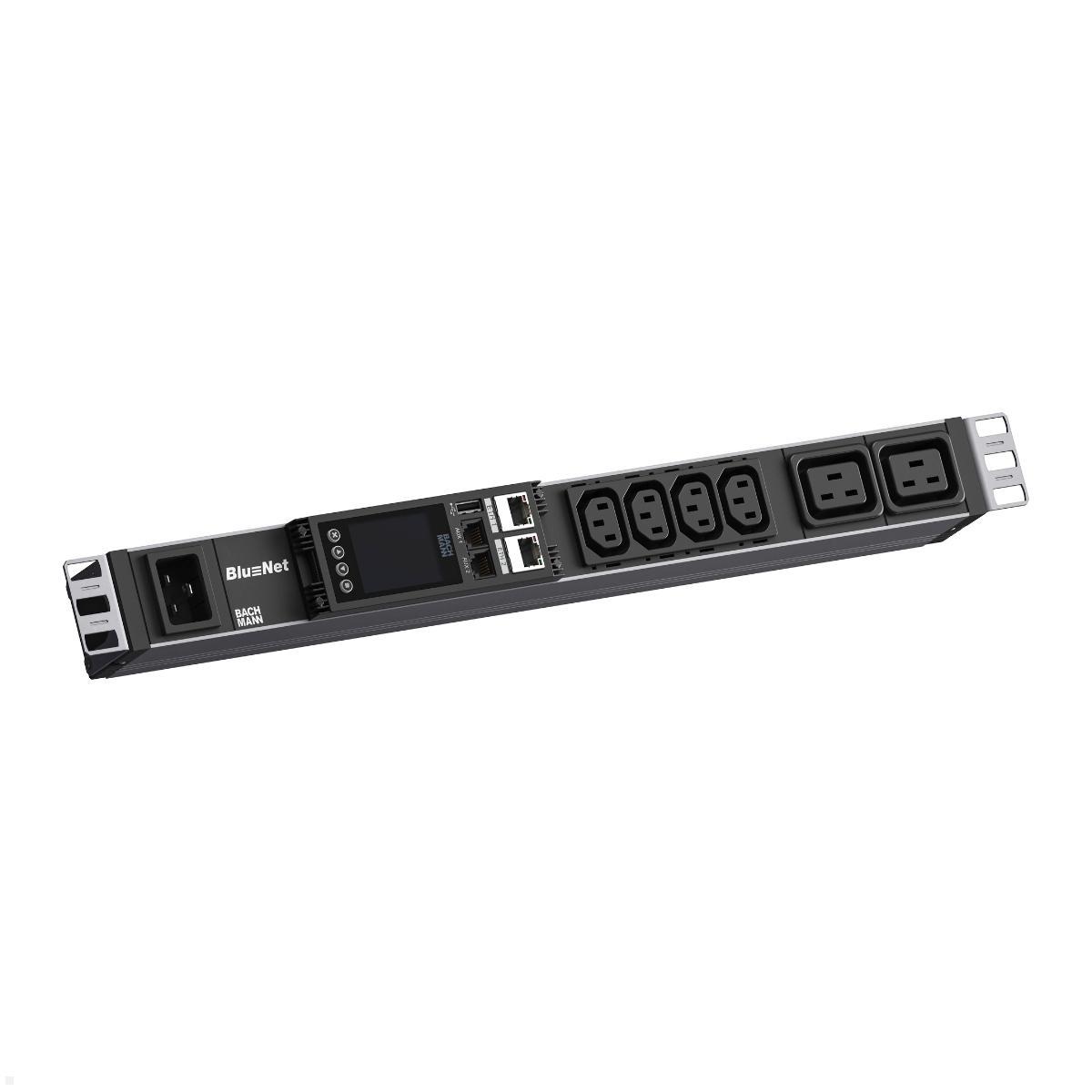 Bachmann BN ESSENTIAL Metered - 19" PDU mit  4xC13, 2xC19, C20 & Display (BM0024221)