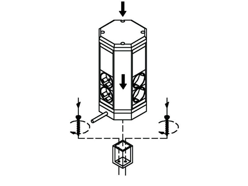 Bachmann COMPACT 12-fach Steckdose mit Schalter Zuleitung 1,75m (334.001) Zeichnung
