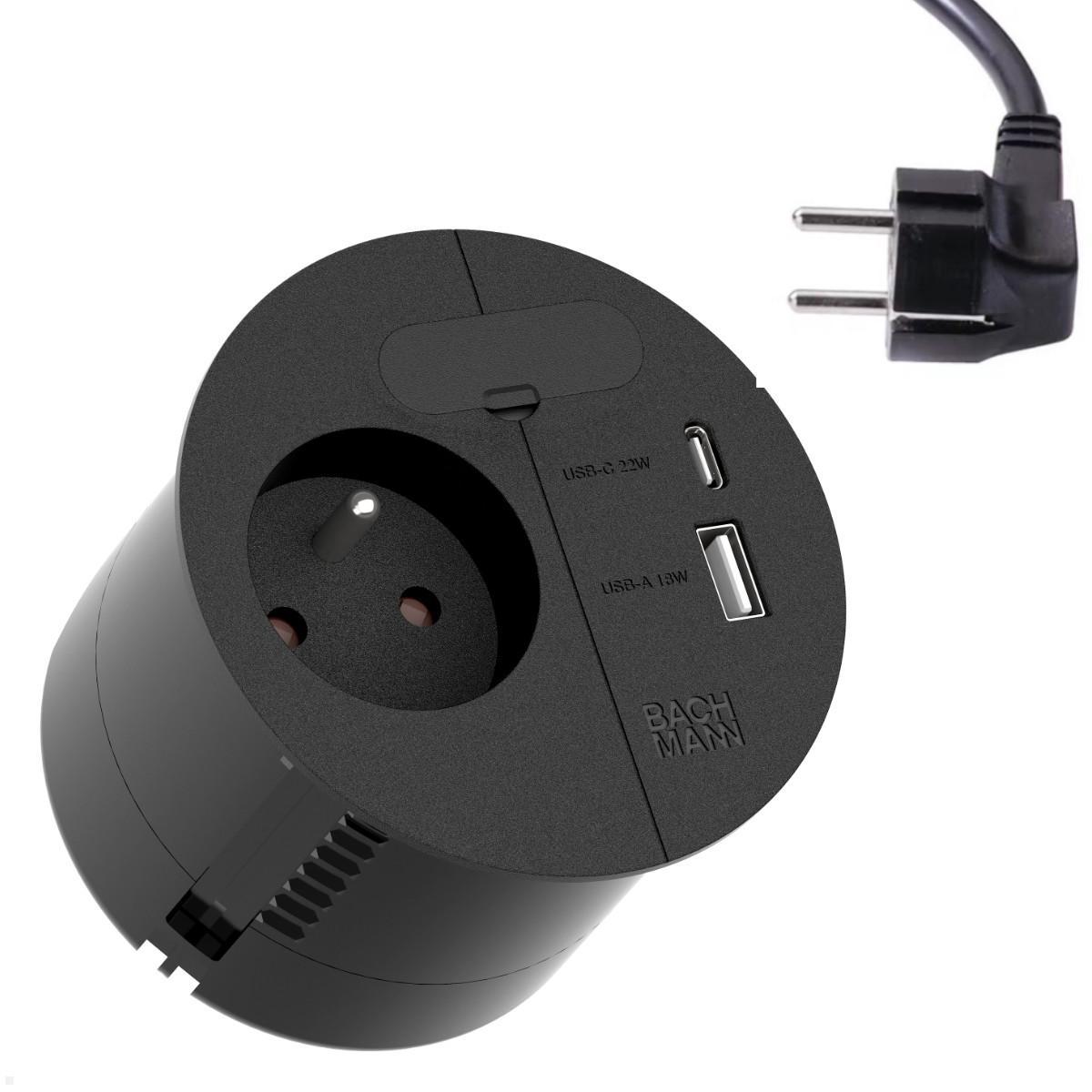 Bachmann LOOP IN CHARGE UTE Steckdose USB A/C Winkelstecker, schwarz (938.202) Bachmann LOOP IN CHARGE UTE Steckdose USB A/C Winkelstecker, schwarz (938.202)