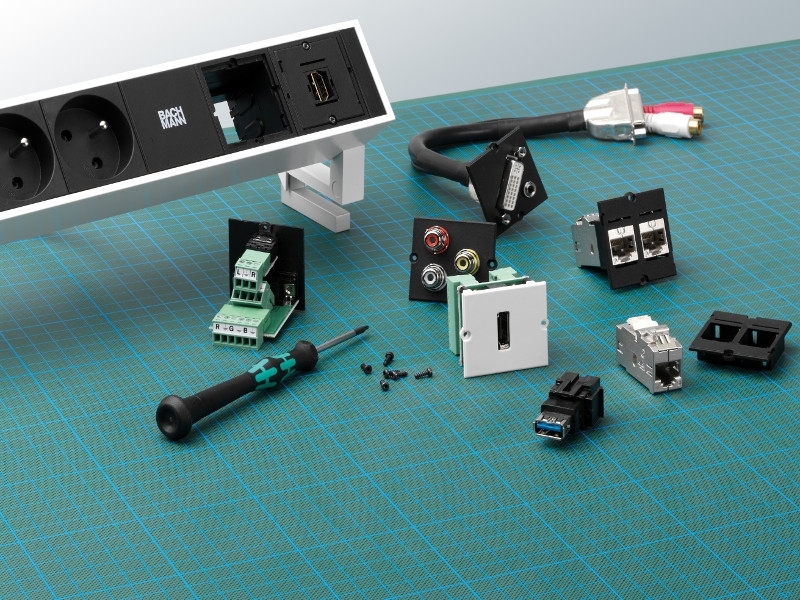 Bachmann Custom Modul VGA, Klinke, HDMI (917.226) Einbau Bachmann Custom Modul VGA, Klinke, HDMI (917.226) Einbau