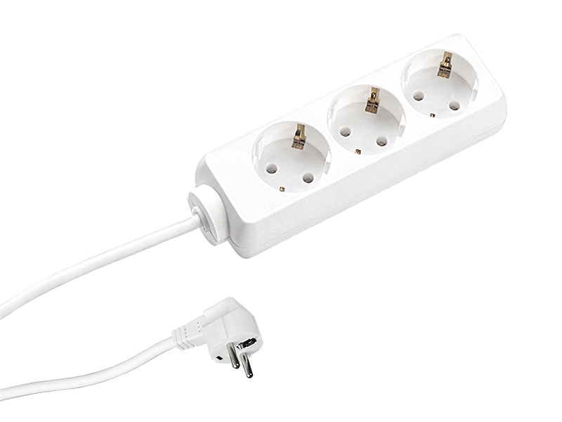 Bachmann SELLY 3-fach Steckdosenleiste mit 3m Zuleitung, weiß 387.271S Bachmann SELLY 3-fach Steckdosenleiste mit 3m Zuleitung, weiß 387.271S