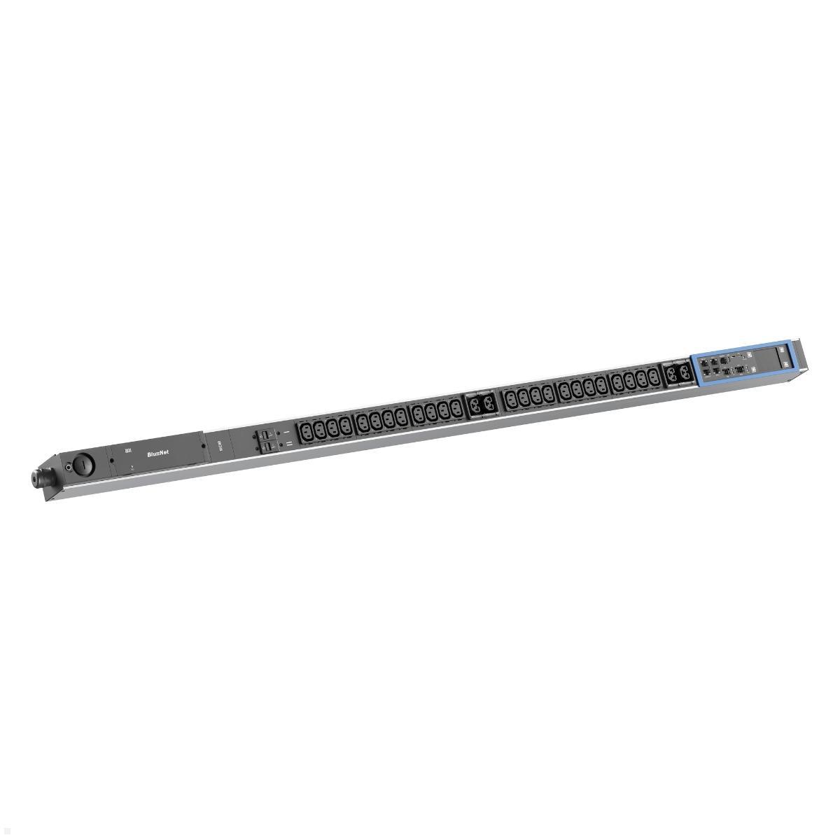 Bachmann BN PRO S Switched RCM - 32A Rack PDU mit 24xC13 4xCombo 2xMCB, 3,0m CEE 32A/3p (BM0024779), Rack PDU RCM 32A