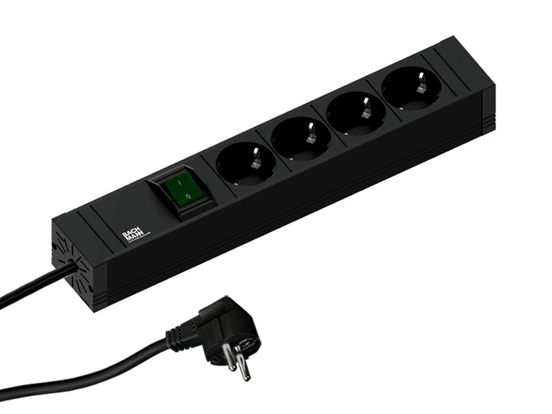 Bachmann CONNECT LINE Schutzkontaktsteckdose 4-fach mit Schalter (420.0012) Bachmann CONNECT LINE Schutzkontaktsteckdose 4-fach mit Schalter (420.0012)