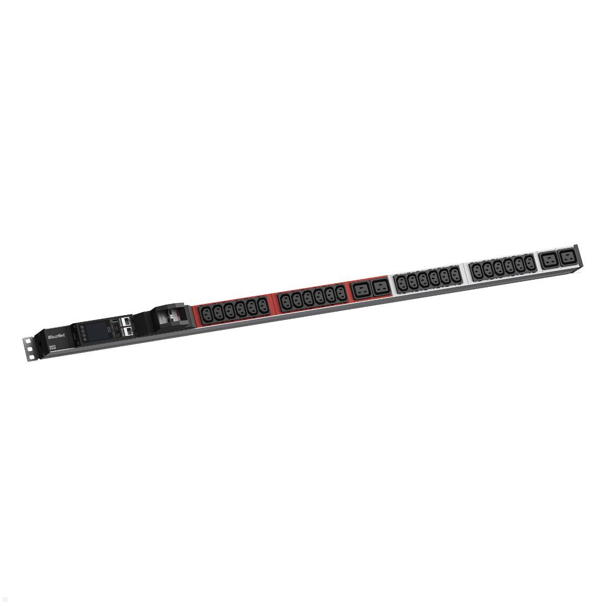 Bachmann BN ESSENTIAL Metered - 32/3p Rack PDU mit 24xC13, 4xC19, 2xMCB mit Display (BM0024226)