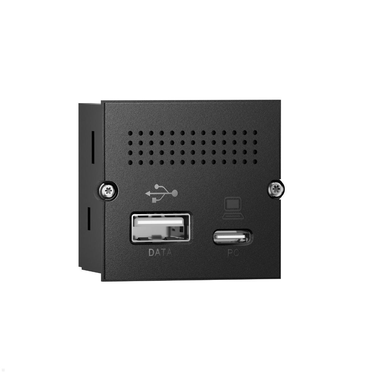 Bachmann Mini Port Replikator mit USB-C PD 100W 2x USB-A (917.229), seitlich Bachmann Mini Port Replikator mit USB-C PD 100W 2x USB-A (917.229), seitlich