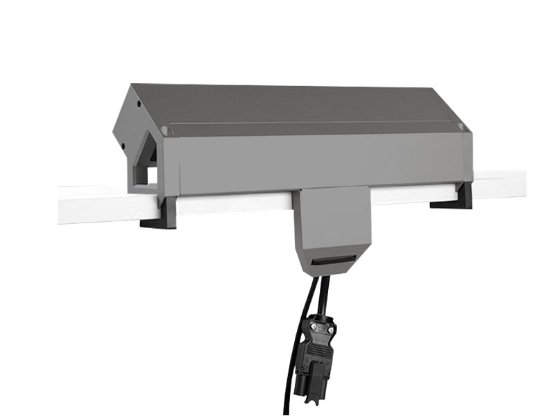 Bachmann Desk 2 Zubehör versteckte Kabelführung, inox (918.107) Anwendungsbeispiel Bachmann Desk 2 Zubehör versteckte Kabelführung, inox (918.107) Anwendungsbeispiel