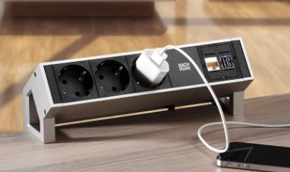 Meerdere Socket met USB JSVER 6 Slot Socket Strip met 3 USB A en 1 USB
